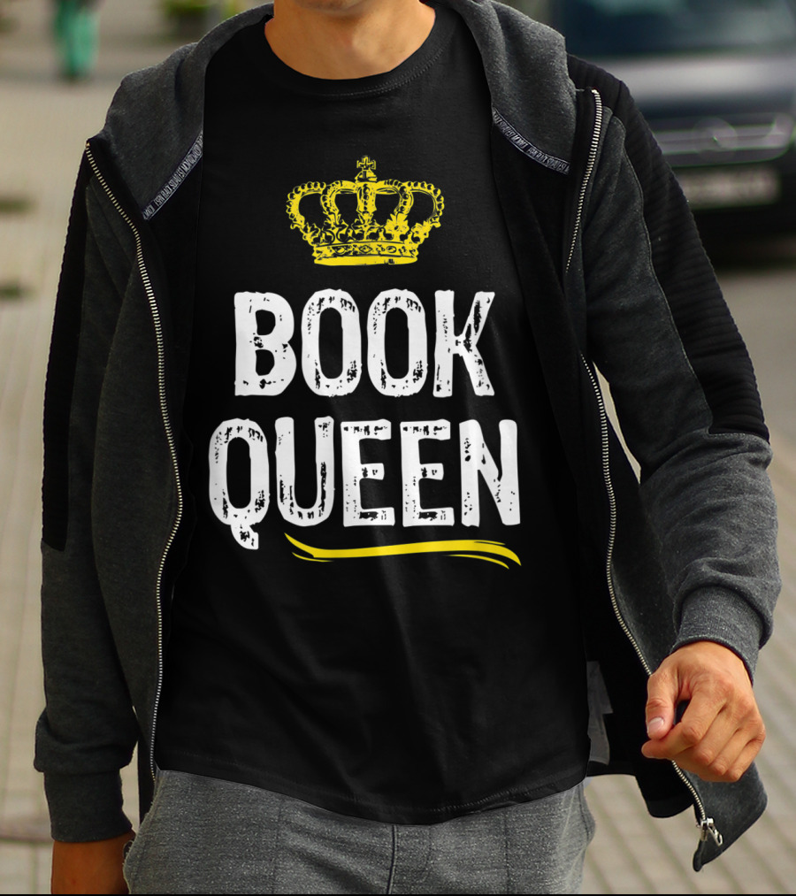 Book Queen Lover Funny Cool Crown T-Shirt