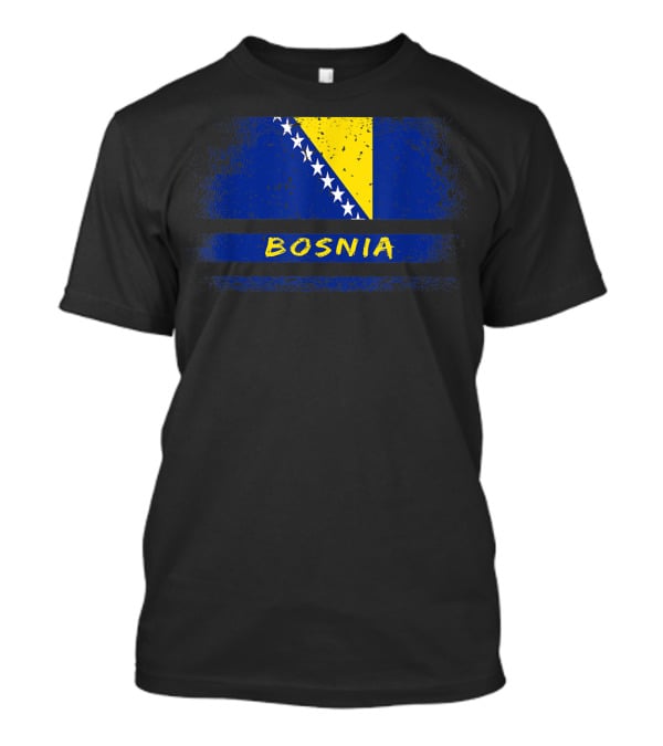 Bosnia Flag Vintage Sarajevo T-Shirt
