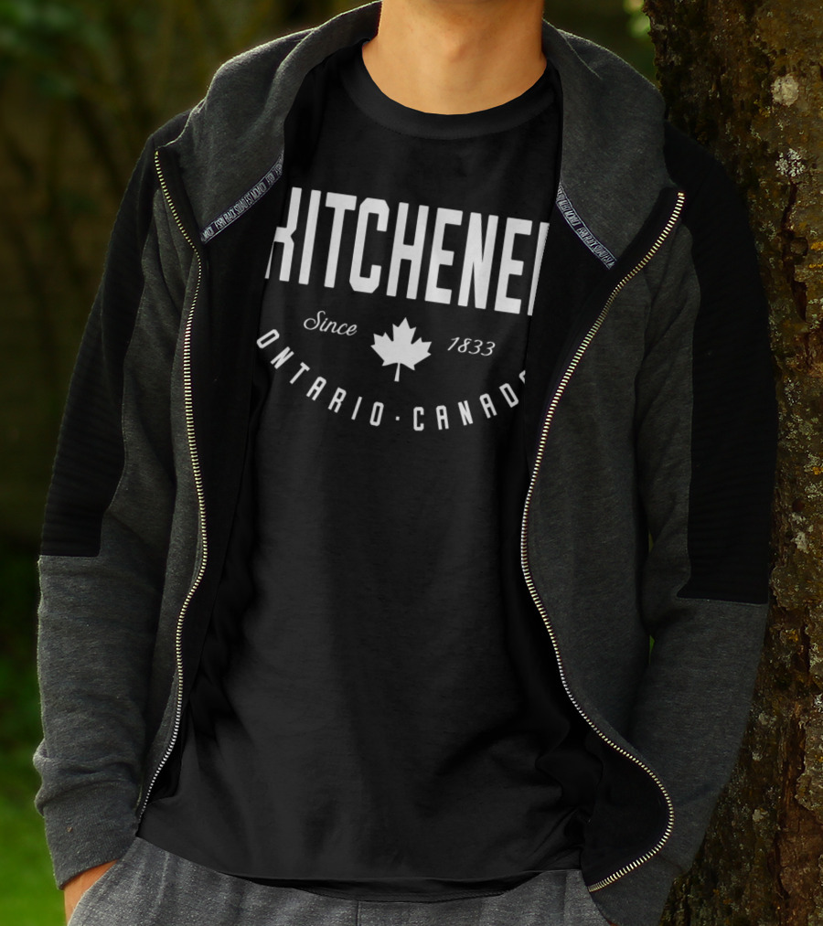 Kitchener Ontario Canada Since 1833 Maple Leaf T-Shirt