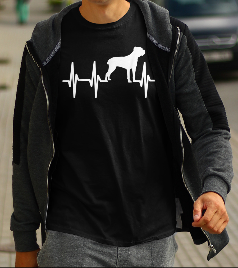 Cane Corso Heartbeat Dog Pet Lover T-Shirt