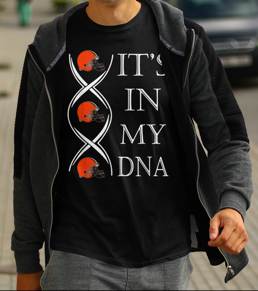 Cleveland Browns It's In My DNA Football Helmets T-Shirt