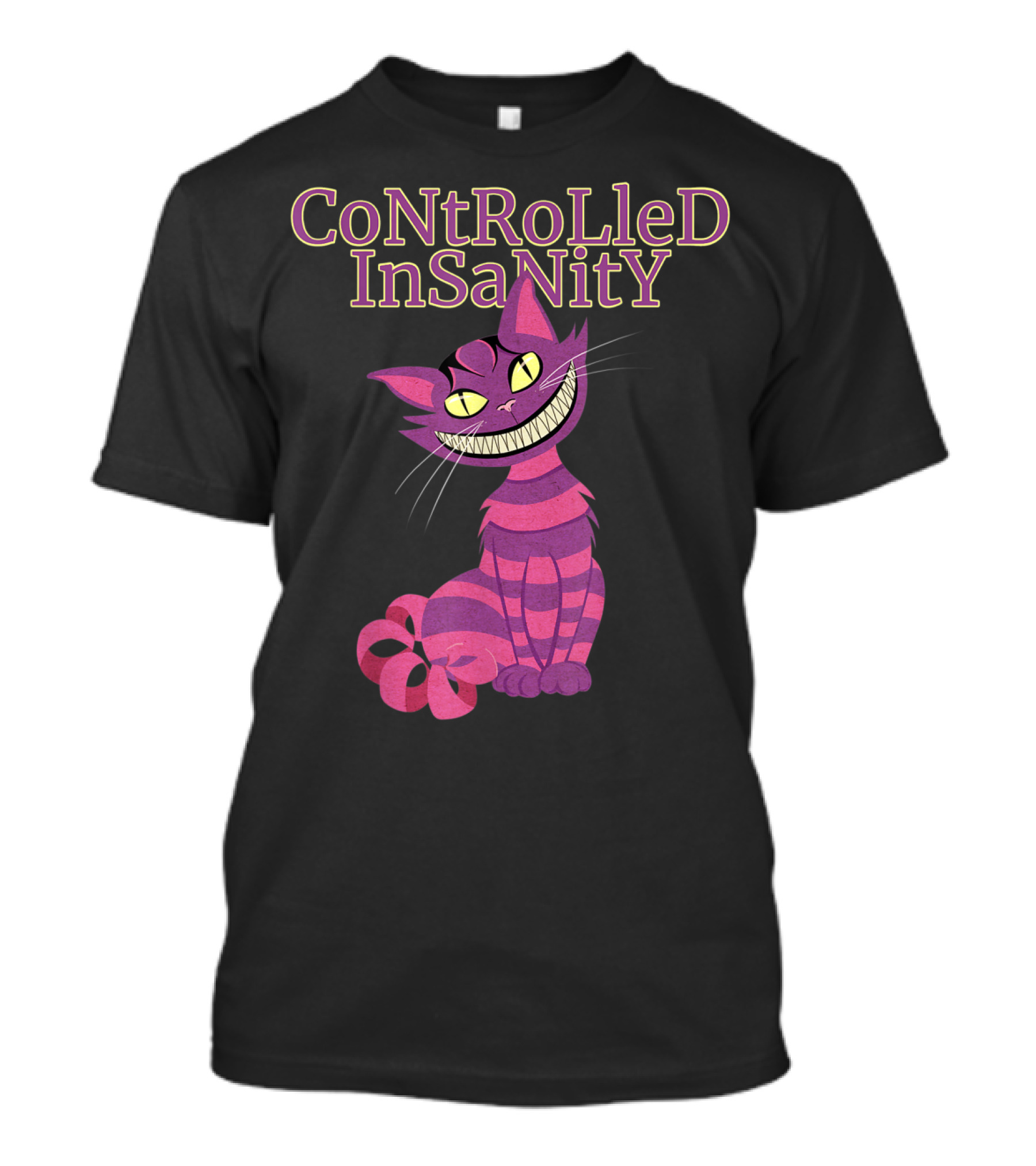 Cheshire Cat Controlled Insanity Alice In Wonderland T-Shirt