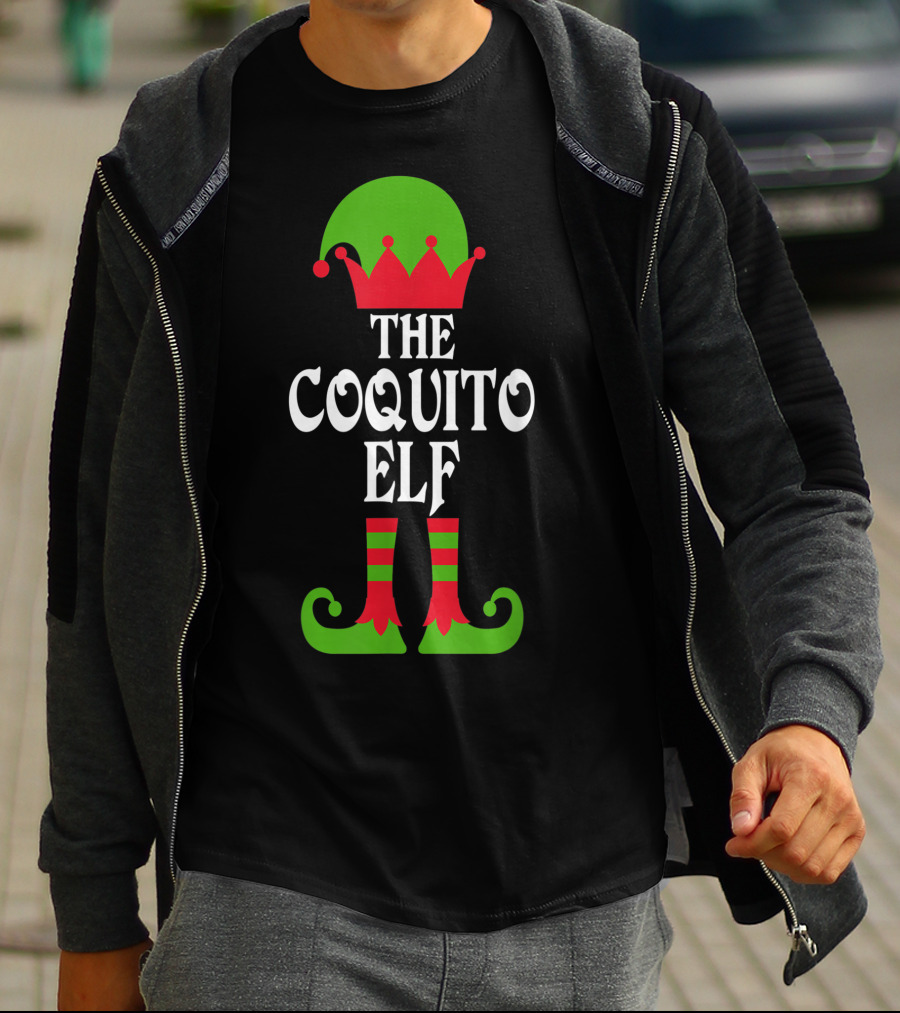 The Coquito Elf Christmas Boricua Puerto Rican T-Shirt