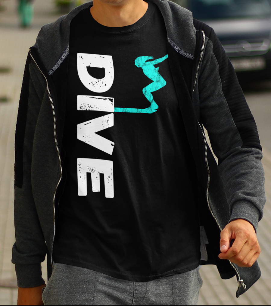Dive Springboard Platform Diving Board Jumper T-Shirt