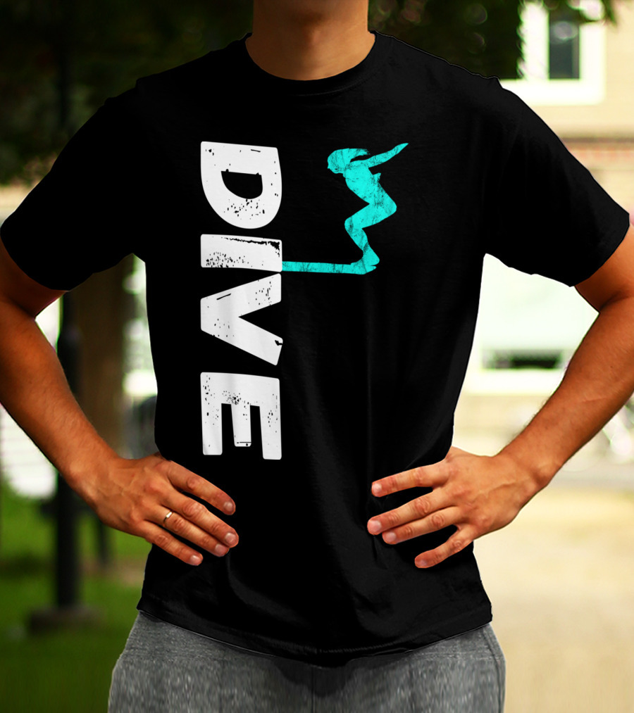Dive Springboard Platform Diving Board Jumper T-Shirt