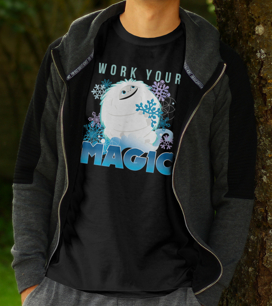 Dreamworks Abominable Work Your Magic Yeti With Snowflakes T-Shirt