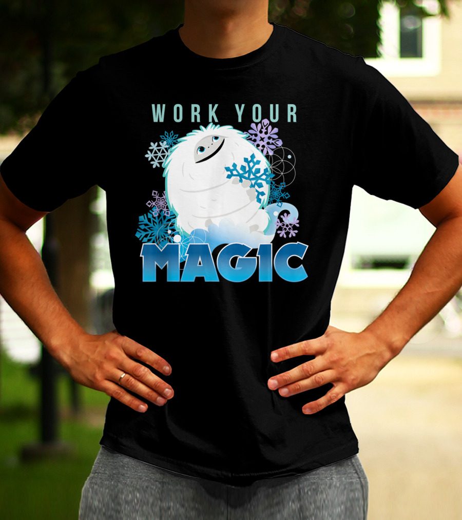 Dreamworks Abominable Work Your Magic Yeti With Snowflakes T-Shirt