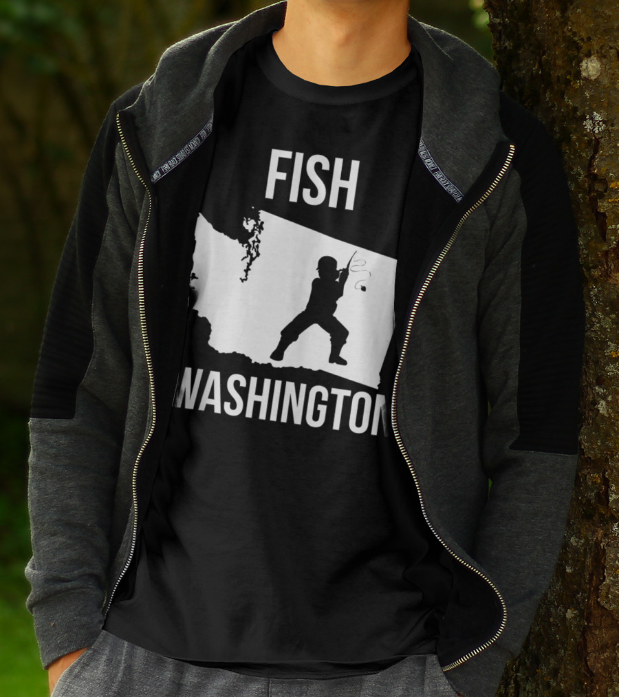 Fish Washington State Fishing Pride T-Shirt