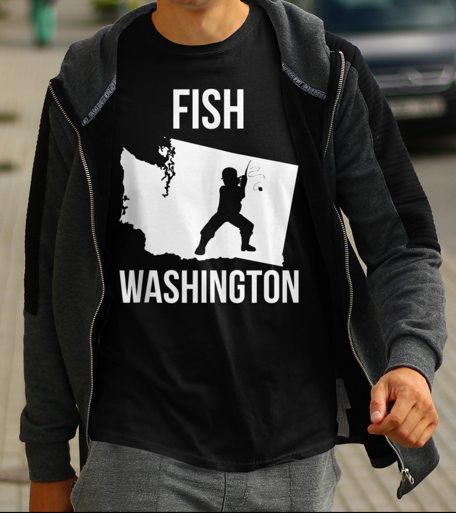 Fish Washington State Fishing Pride T-Shirt