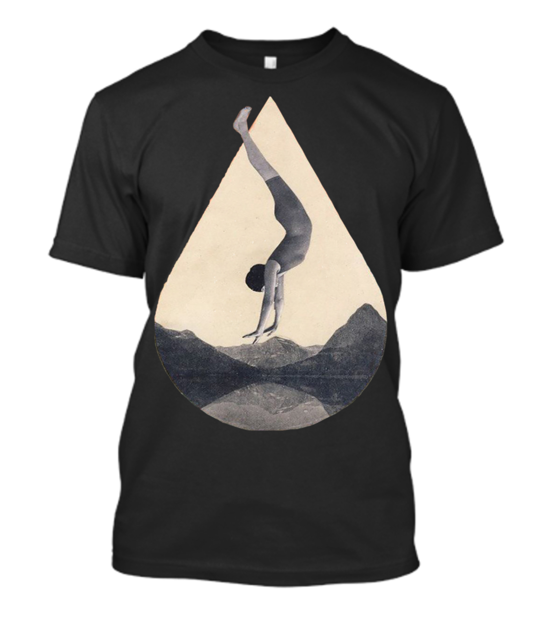 Fms 002 Flipped Upside Down Acrobat Over Mountains T-Shirt