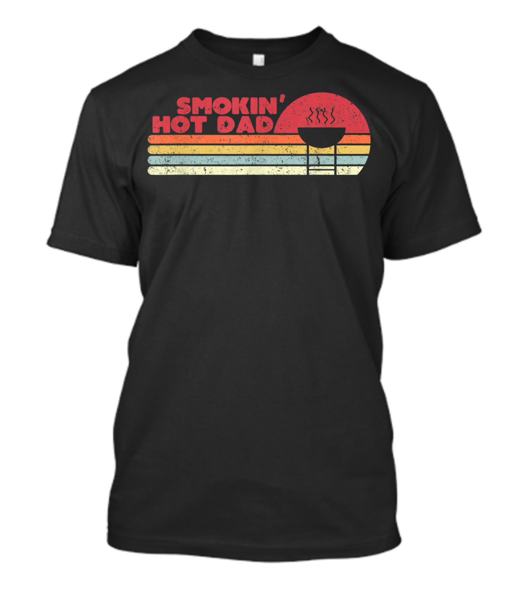 Smokin' Hot Dad Retro BBQ Grilling T-Shirt