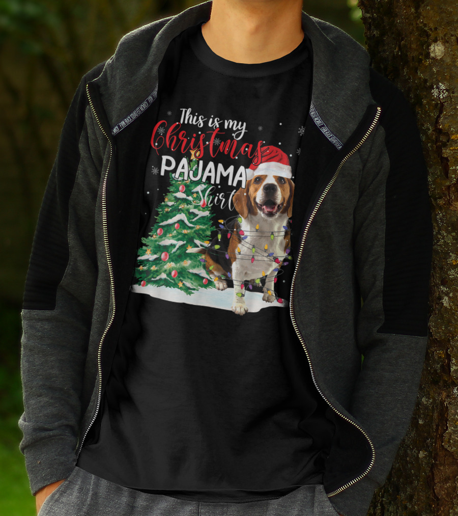 This Is My Christmas Pajama Shirt Beagle Dog T-Shirt