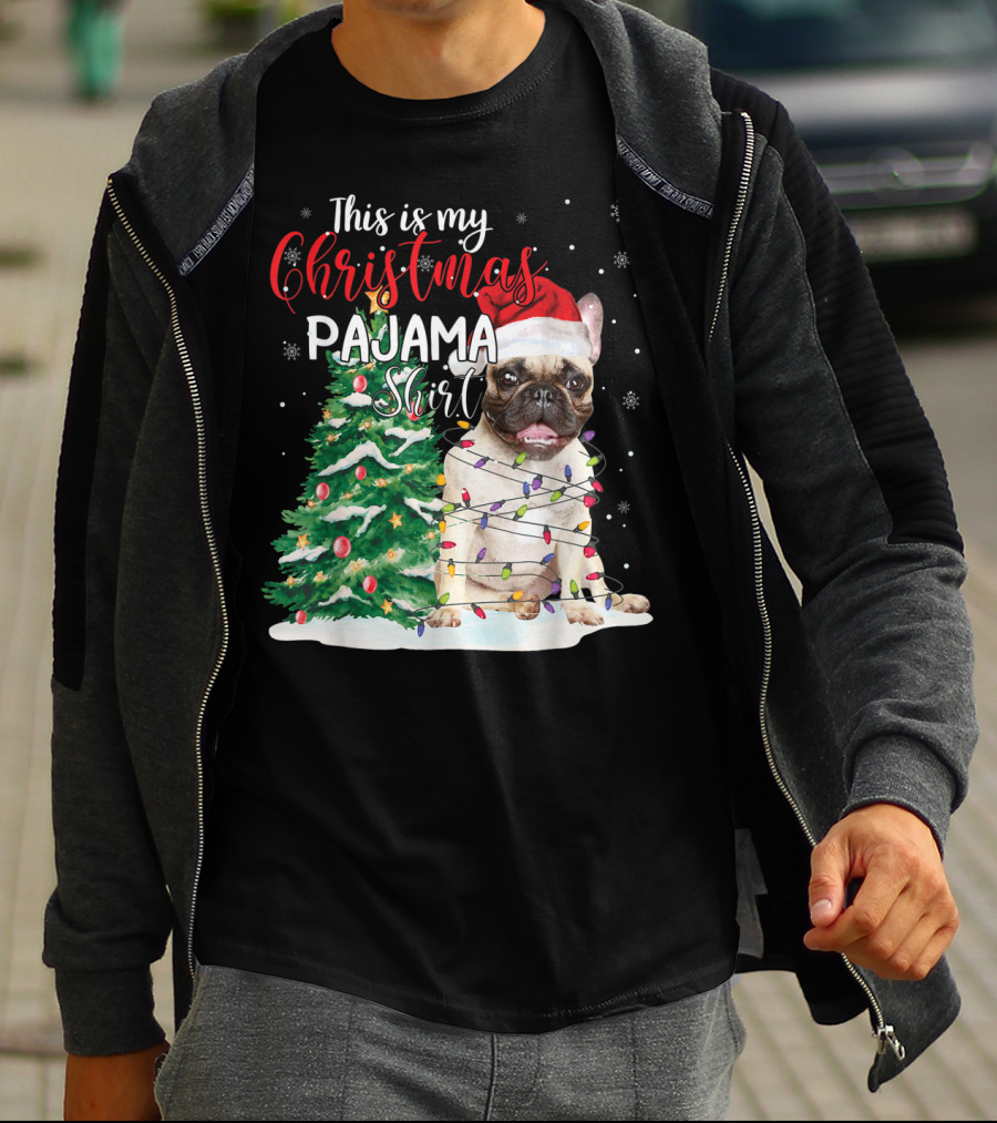 This Is My Christmas Pajama Shirt French Bulldog T-Shirt