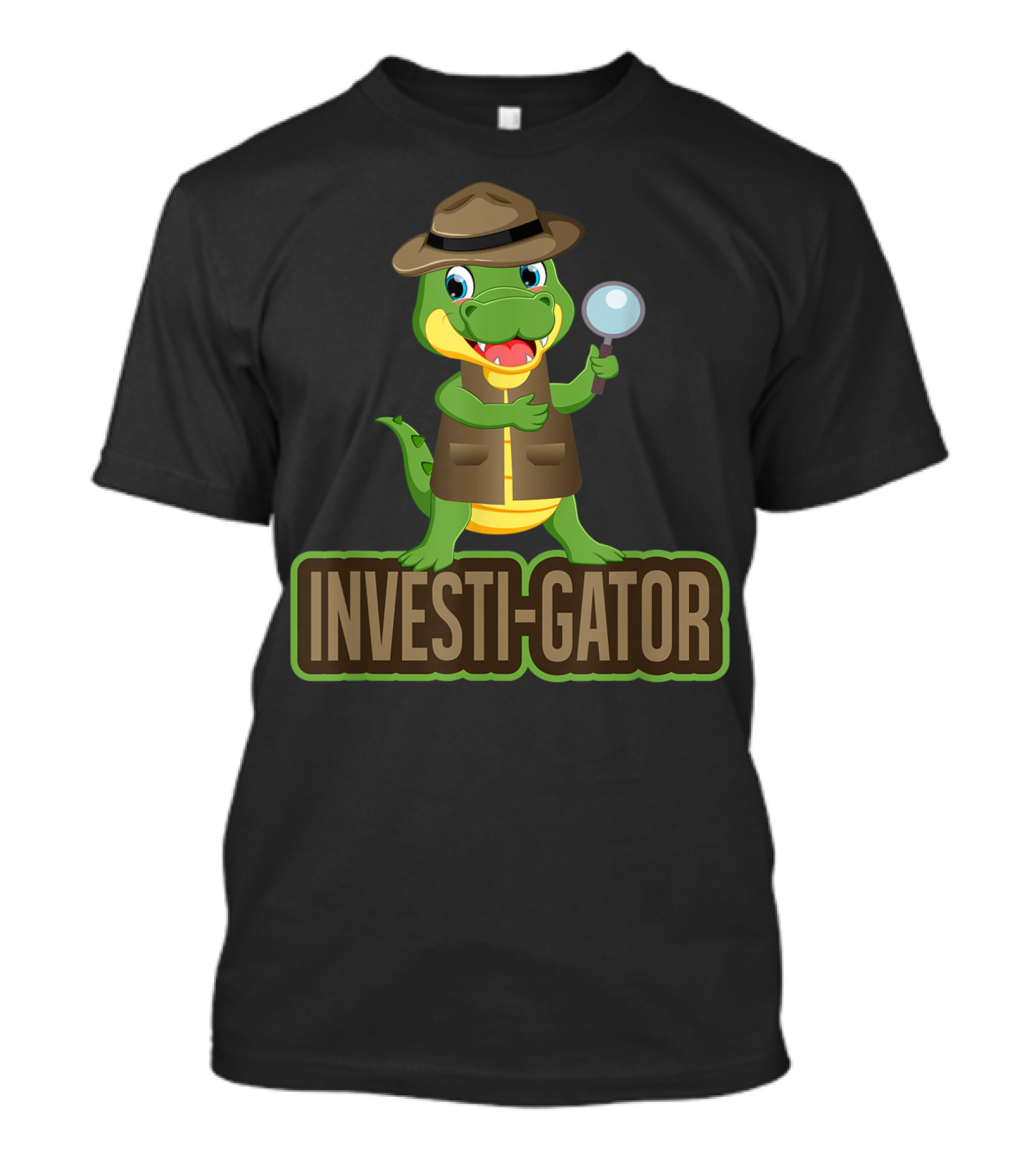 Investi-Gator Detective Alligator Funny Investigator Pun T-Shirt