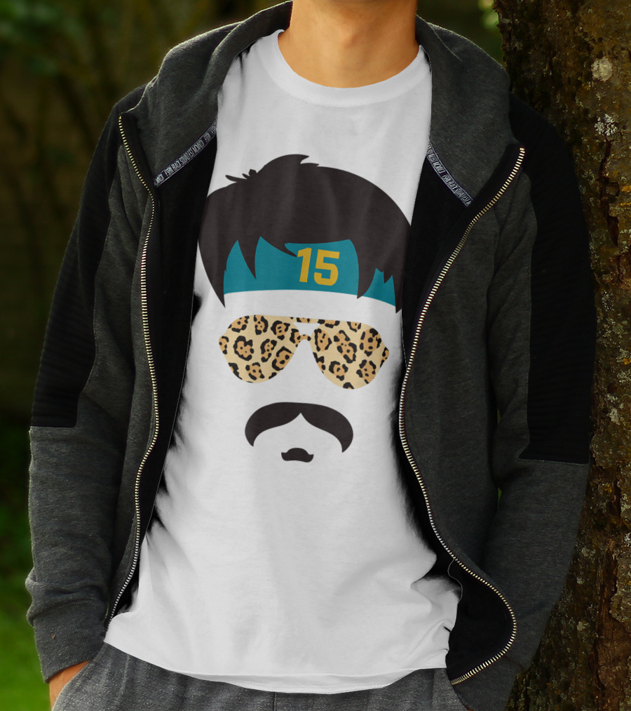 Jacksonville Football Uncle Rico Leopard Sunglasses 15 Headband 904 T-Shirt