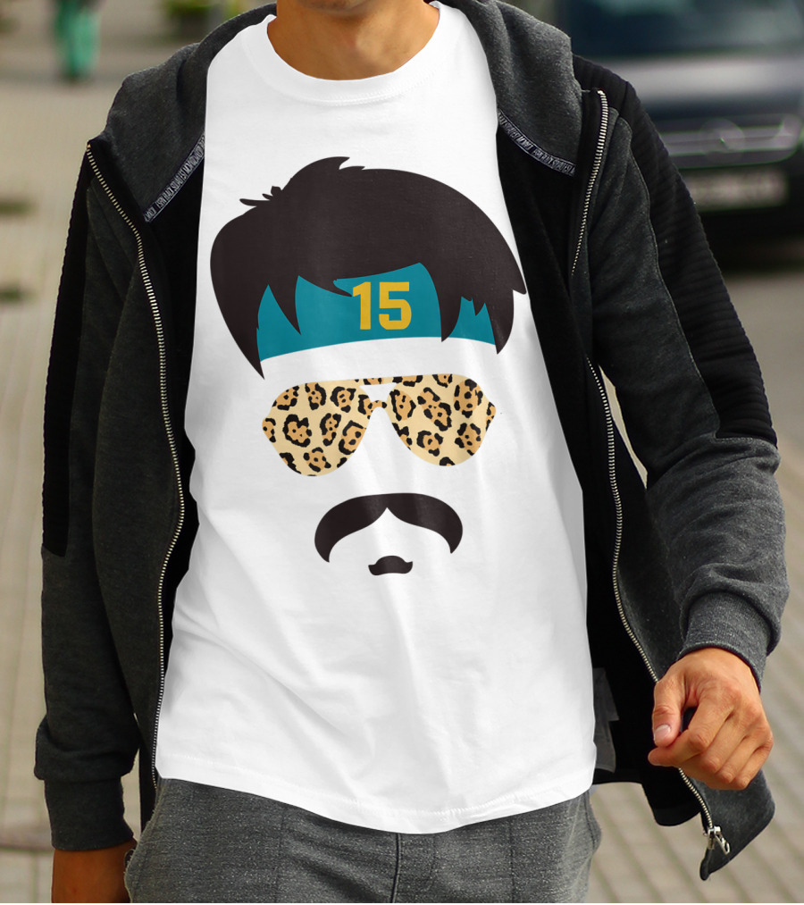 Jacksonville Football Uncle Rico Leopard Sunglasses 15 Headband 904 T-Shirt