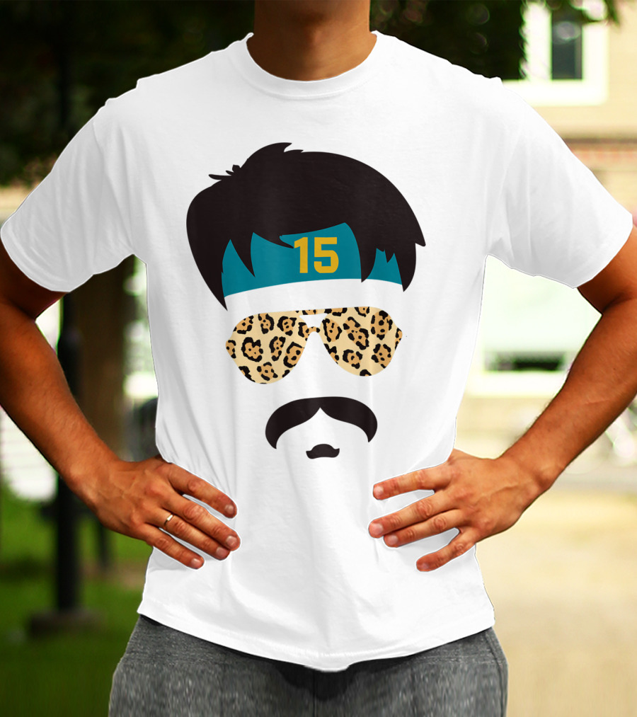 Jacksonville Football Uncle Rico Leopard Sunglasses 15 Headband 904 T-Shirt
