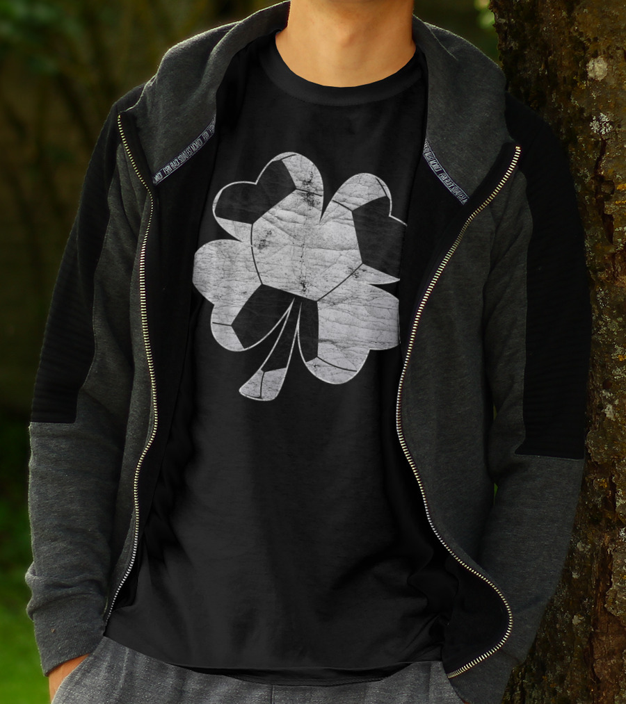Funny Soccer Irish Shamrock Boys Men T-Shirt