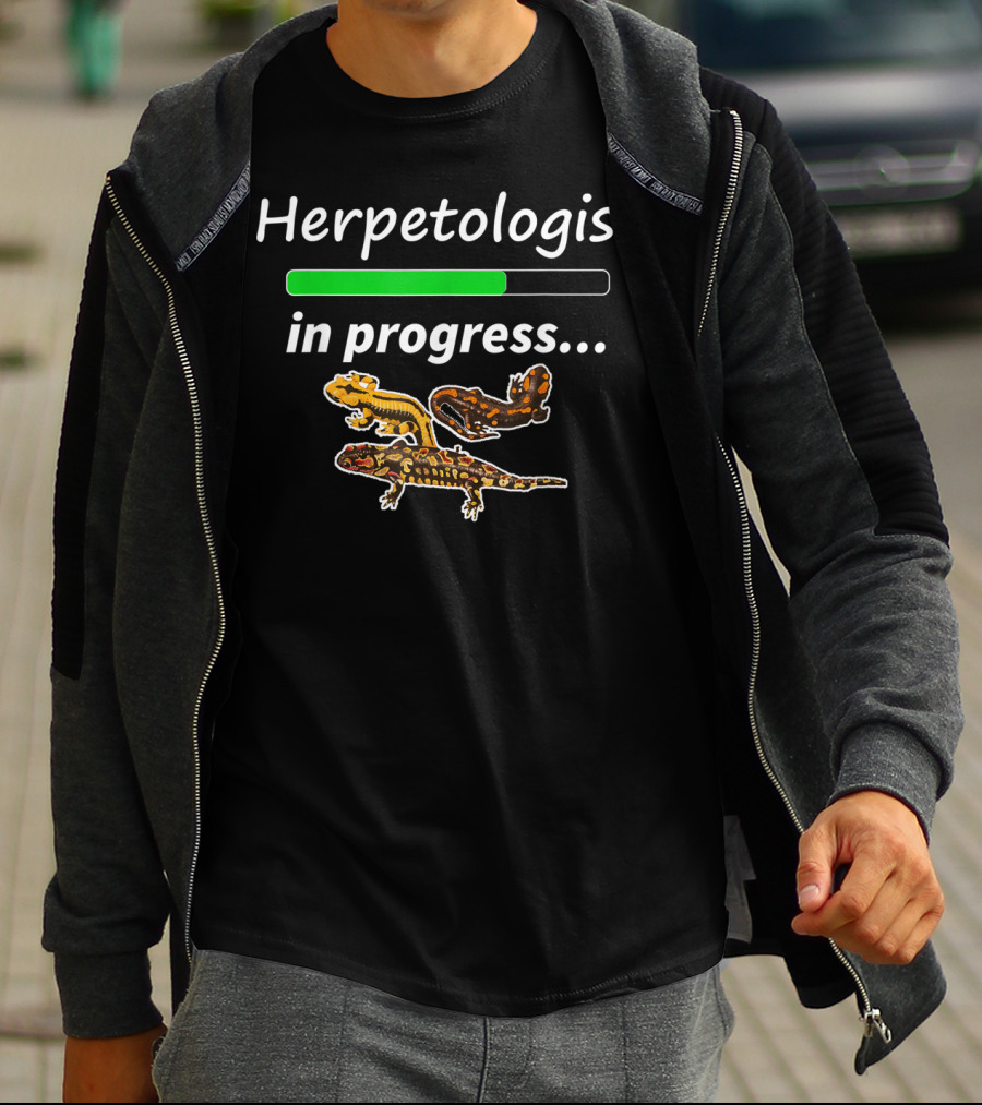 Herpetologist In Progress Tiger Salamander T-Shirt
