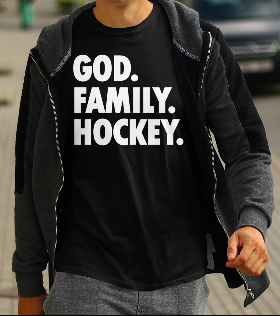 God Family Hockey T-Shirt