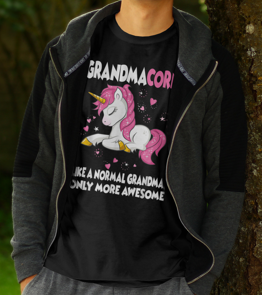 Grandmacorn Like A Normal Grandma Only More Awesome Cute Unicorn Lover T-Shirt