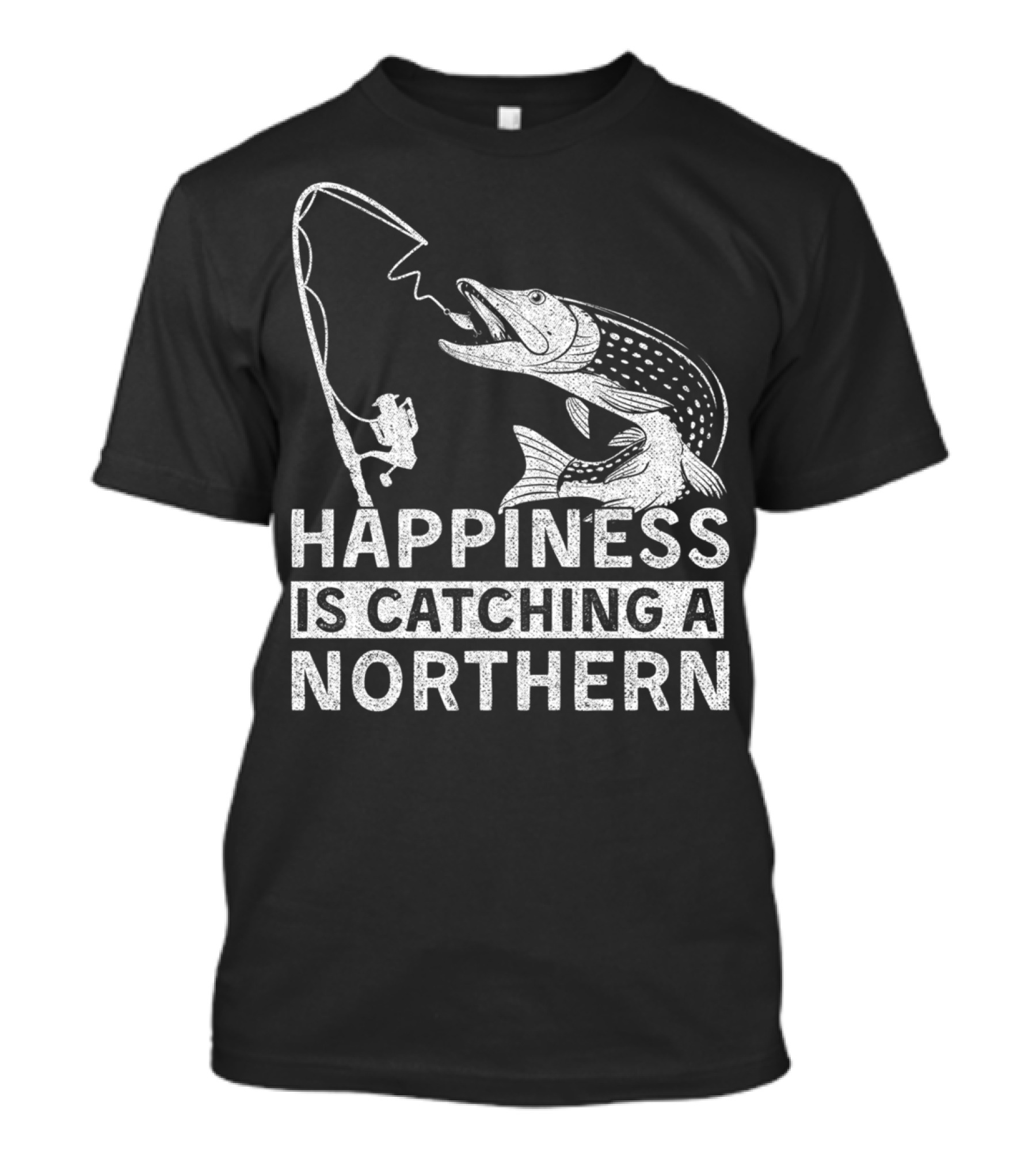 Happiness Is Catching A Northern Pike Camping T-Shirt