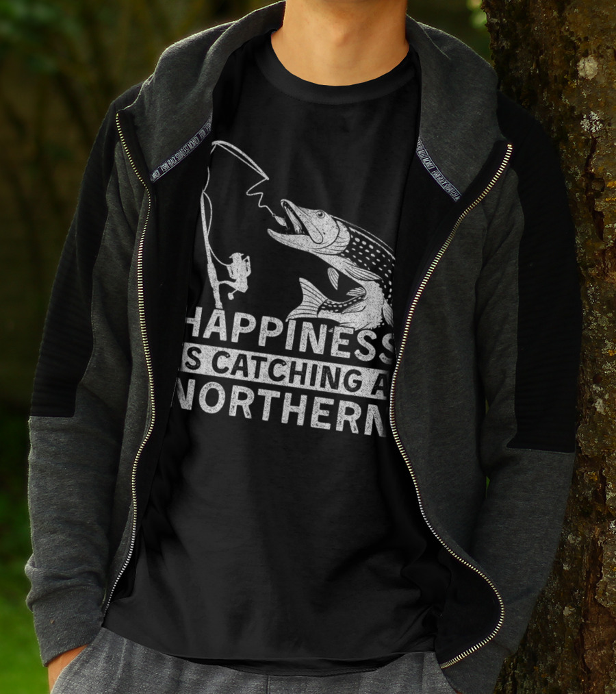 Happiness Is Catching A Northern Pike Camping T-Shirt