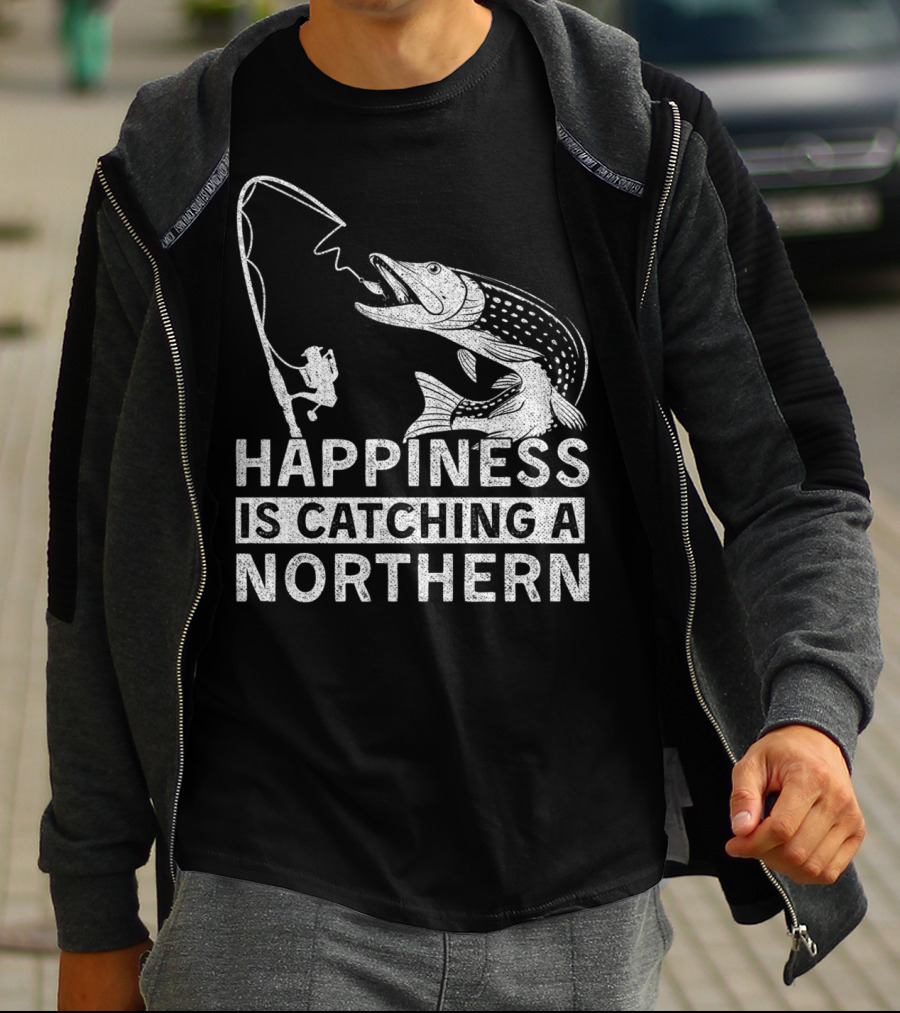 Happiness Is Catching A Northern Pike Camping T-Shirt