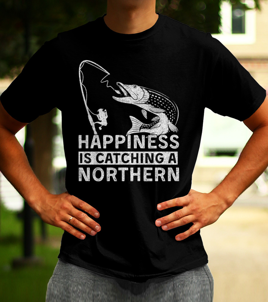 Happiness Is Catching A Northern Pike Camping T-Shirt