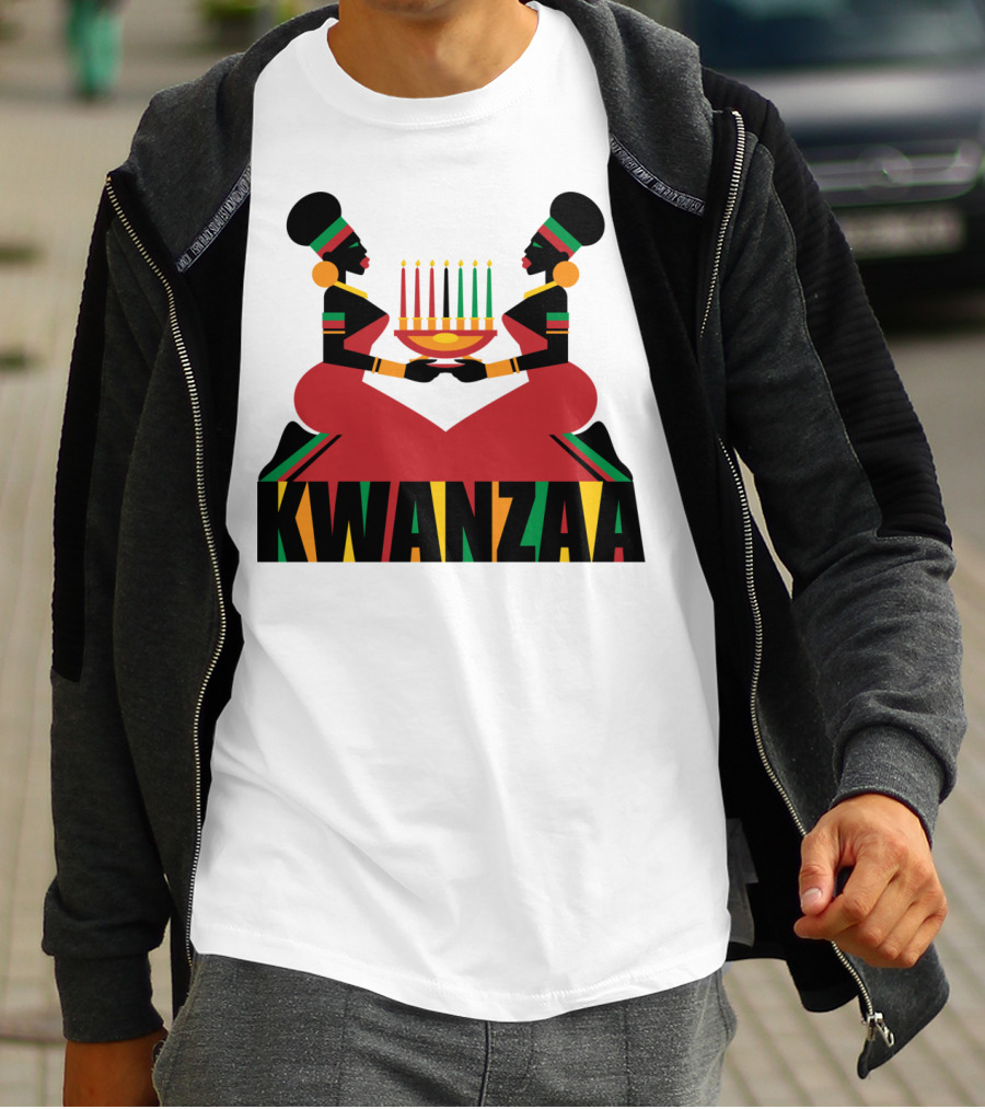 Kwanzaa Celebration African Kinara Tradition T-Shirt