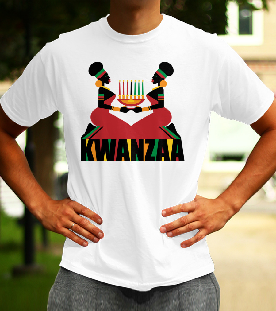 Kwanzaa Celebration African Kinara Tradition T-Shirt