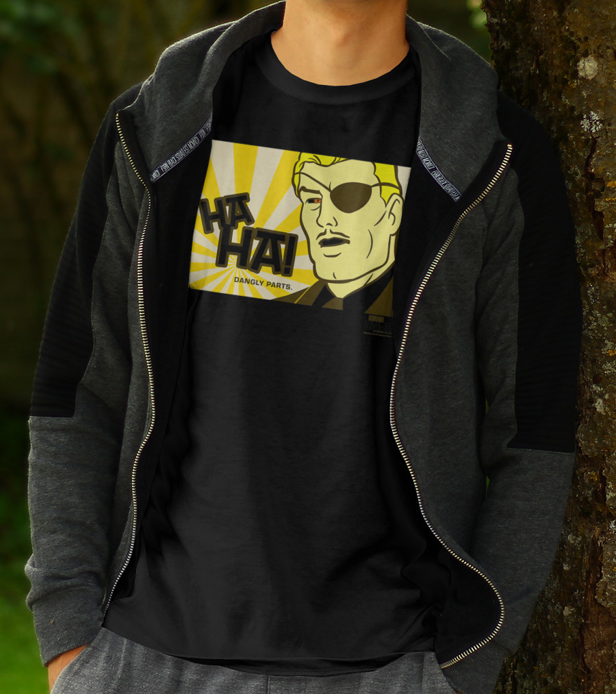 Ha Ha Dangly Parts Harvey Birdman Attorney At Law Phil Ken Sebben T-Shirt