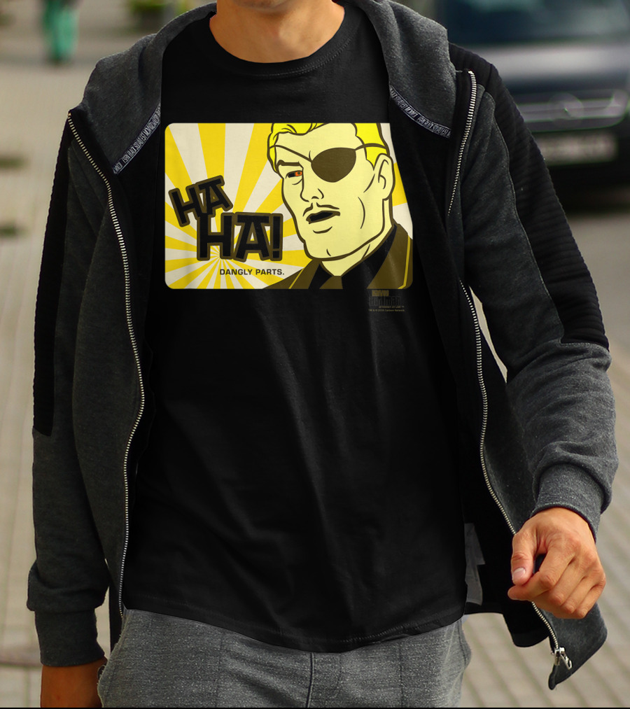 Ha Ha Dangly Parts Harvey Birdman Attorney At Law Phil Ken Sebben T-Shirt