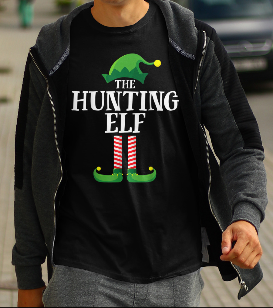 THE HUNTING ELF MATCHING FAMILY GROUP HOLIDAY JOKE T-Shirt