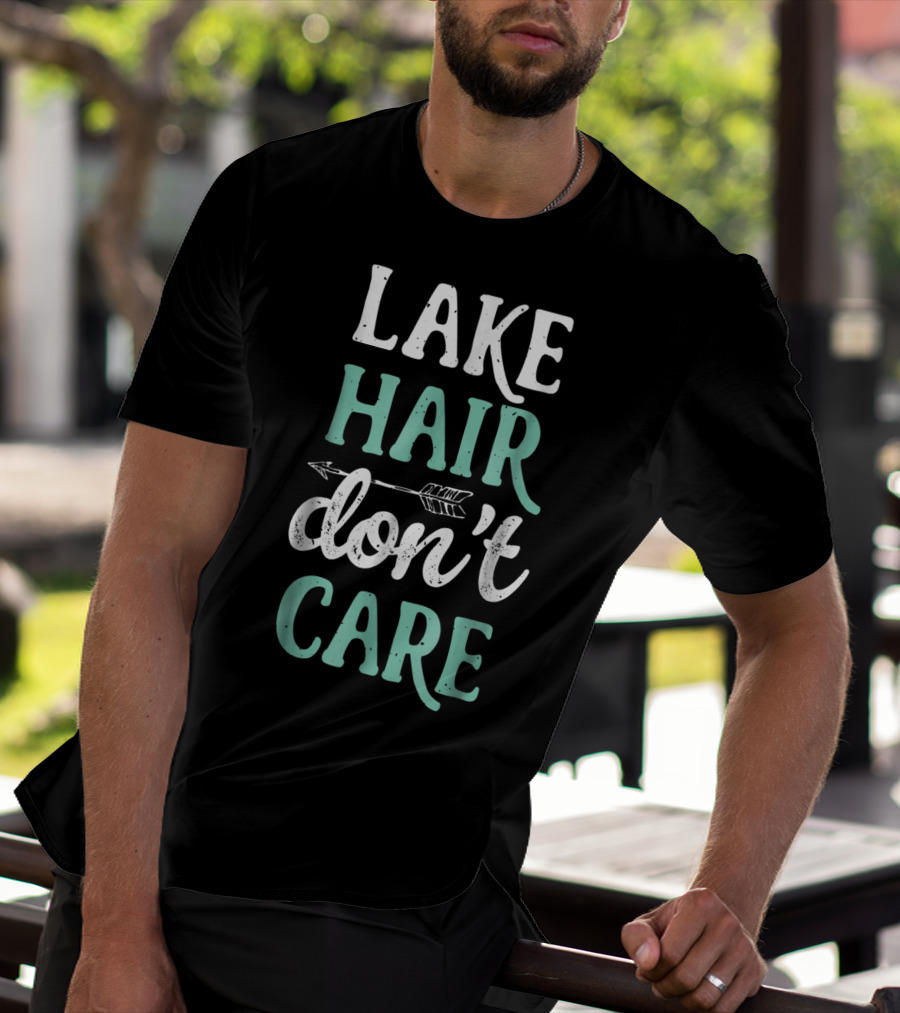 Lake Hair Don’t Care Arrow Fishing Boating Life T-Shirt