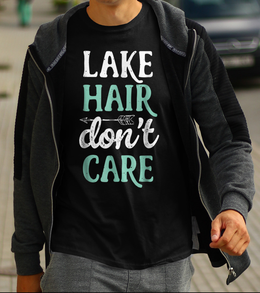 Lake Hair Don’t Care Arrow Fishing Boating Life T-Shirt