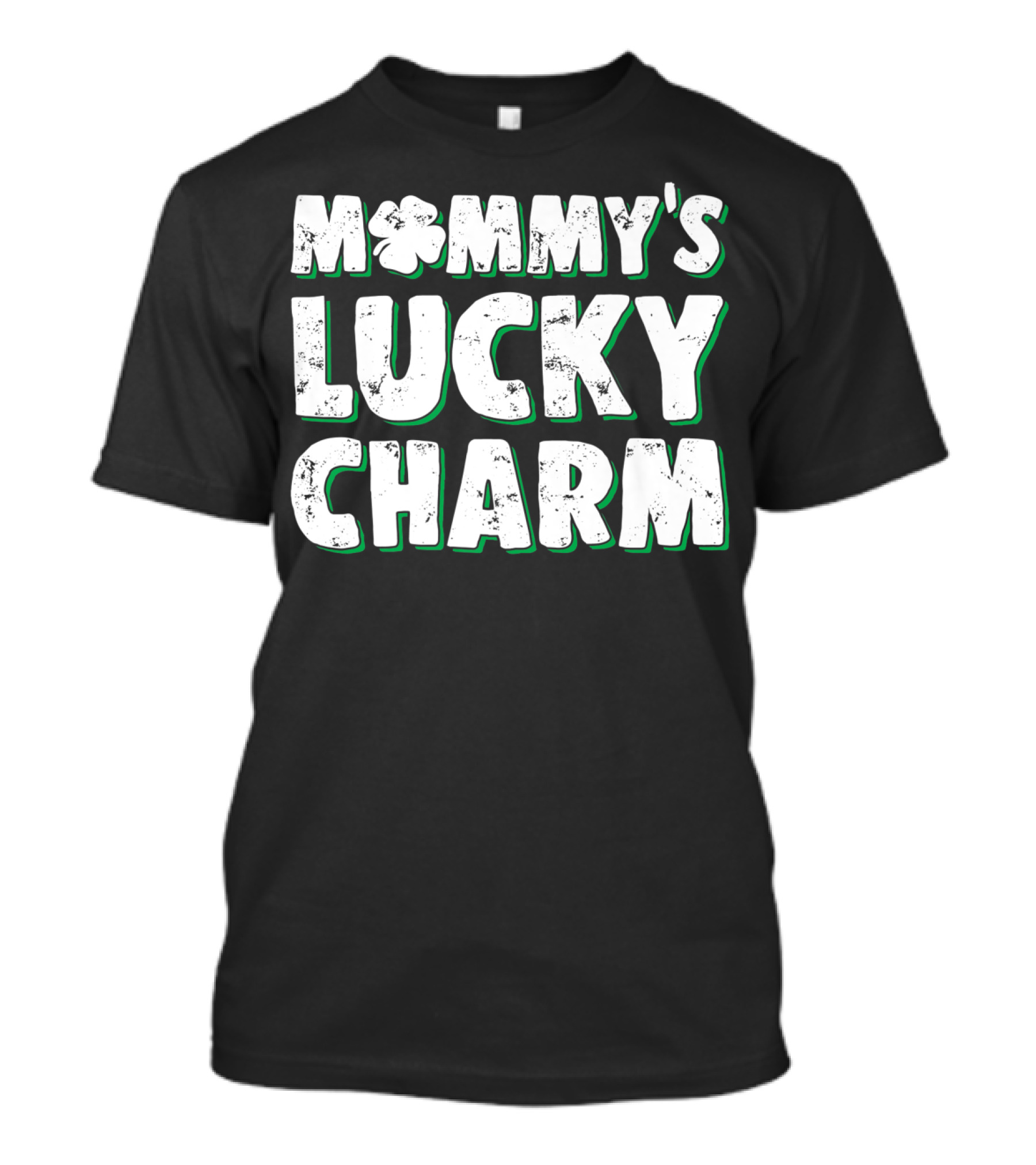Mommy's Lucky Charm St Patrick's Day Clover T-Shirt