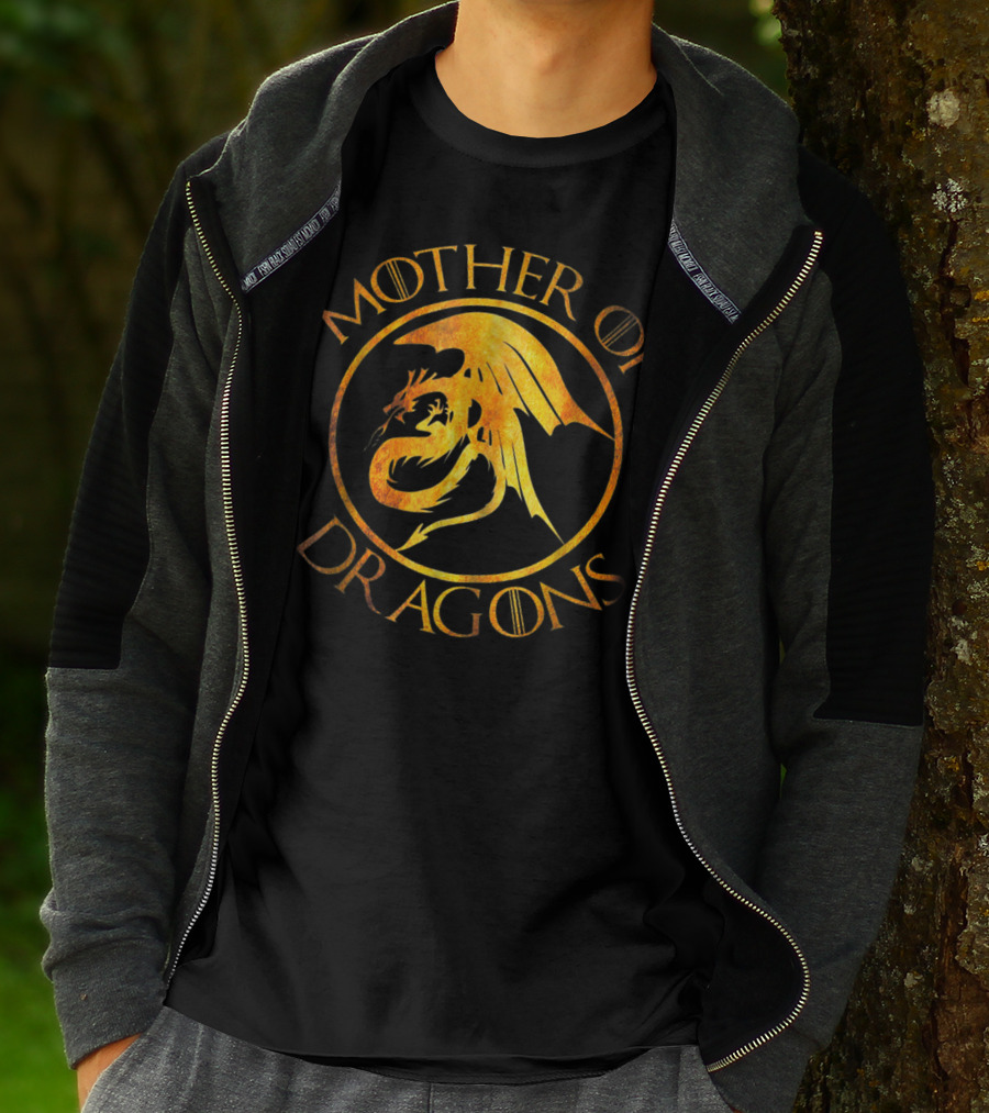 Mother Of Dragons Yellow Dragon Emblem T-Shirt