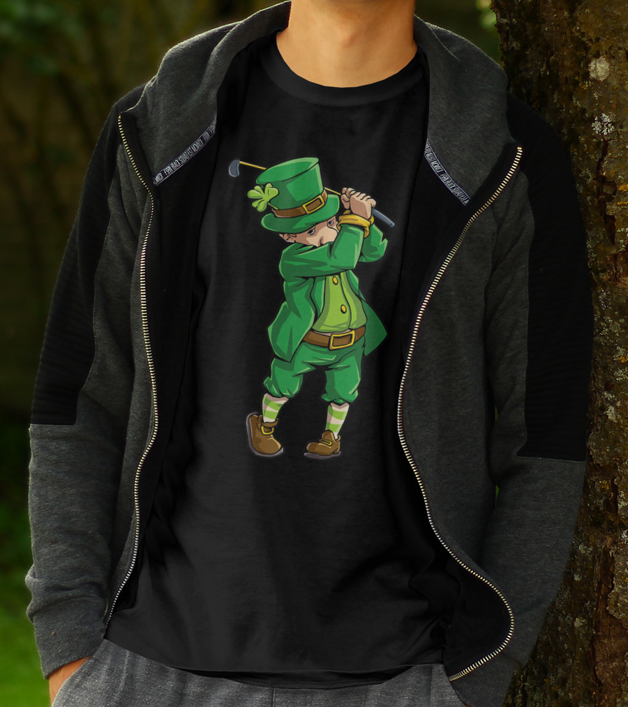 Leprechaun Golf St Patricks Day Boys JD Irish Golfer T-Shirt