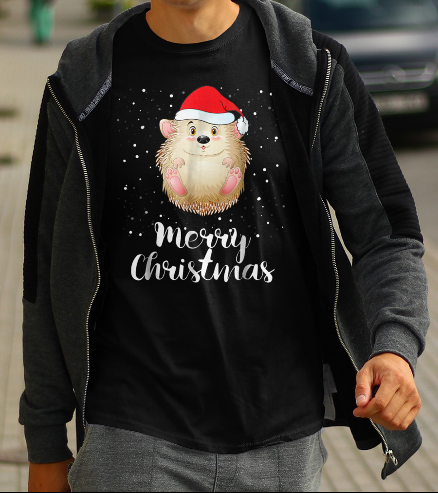 Merry Christmas Porcupine Family Matching Group T-Shirt