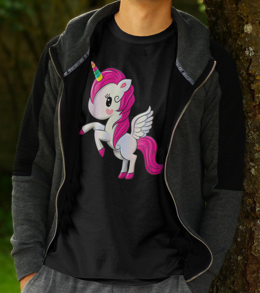 Rainbow Unicorn Birthday Girl Birthday T-Shirt