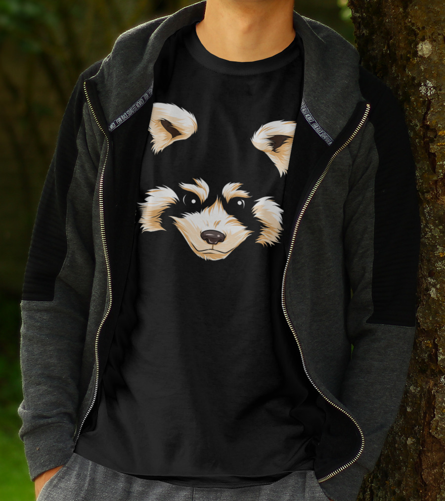 Red Panda Face Funny Pandas Halloween Costume T-Shirt