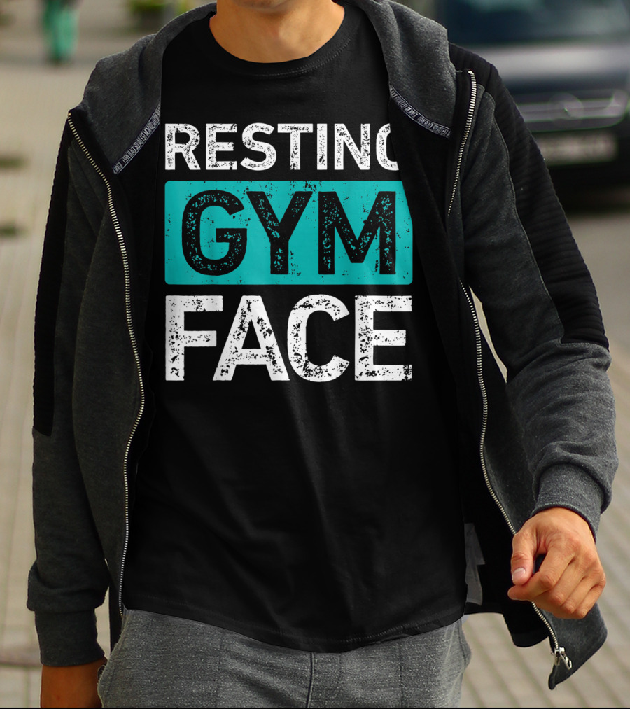 Resting Gym Face Fitness T-Shirt