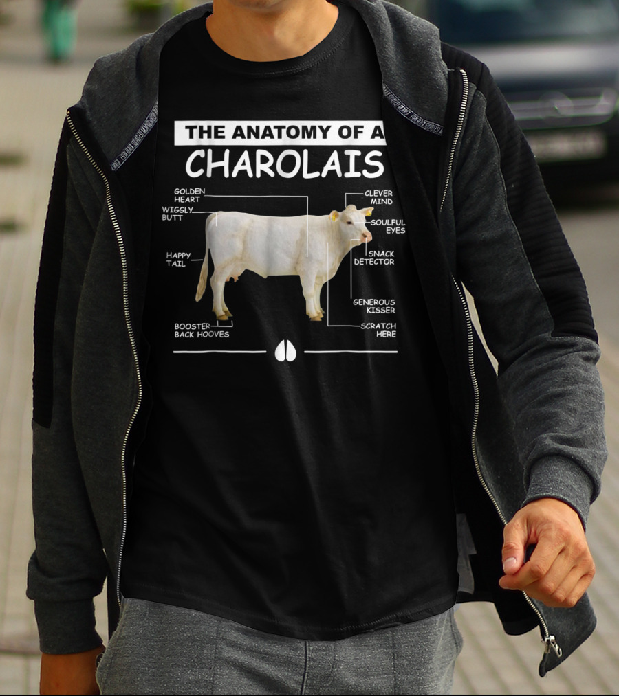 The Anatomy Of A Charolais Cow With Clever Mind And Soulful Eyes T-Shirt