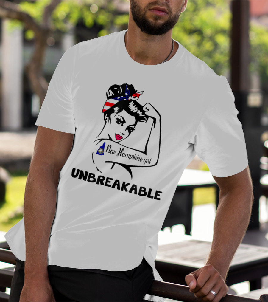 New Hampshire Girl Unbreakable Vintage Patriotic T-Shirt