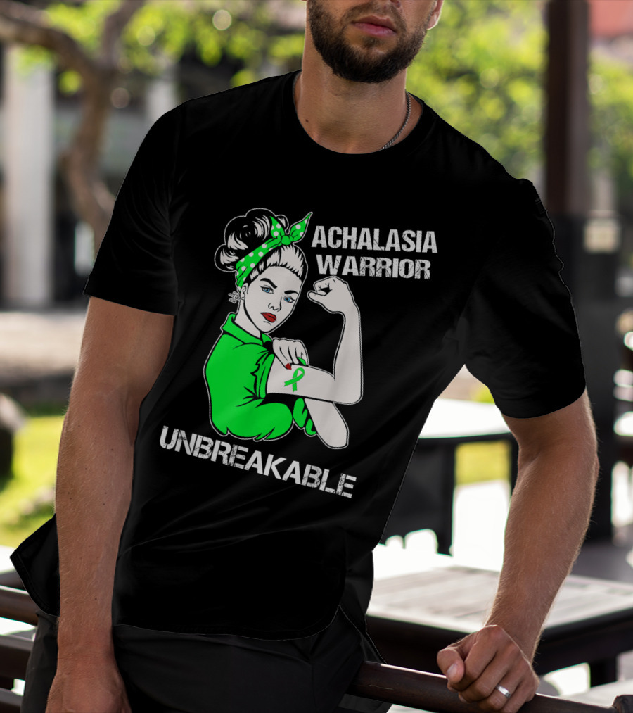 Achalasia Warrior Unbreakable Strong Woman Rosie T-Shirt