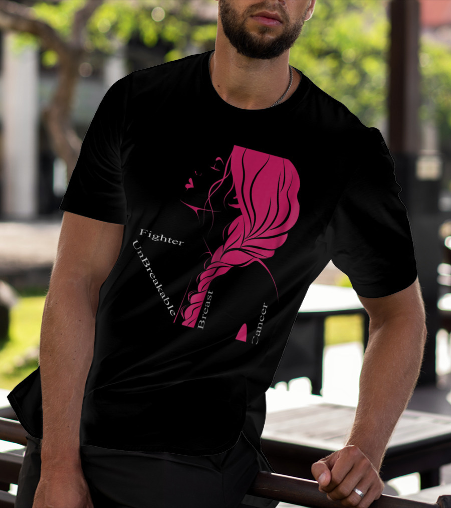 Breast Cancer Fighter Unbreakable Warrior T-Shirt
