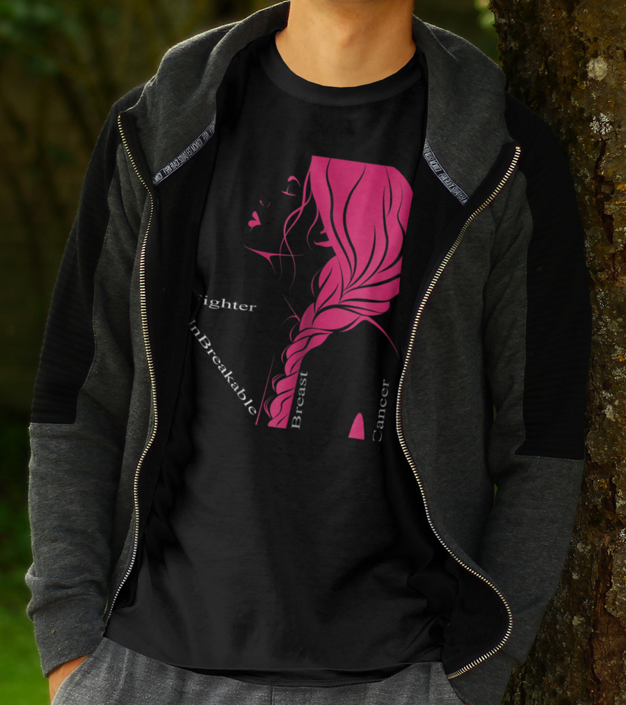 Breast Cancer Fighter Unbreakable Warrior T-Shirt