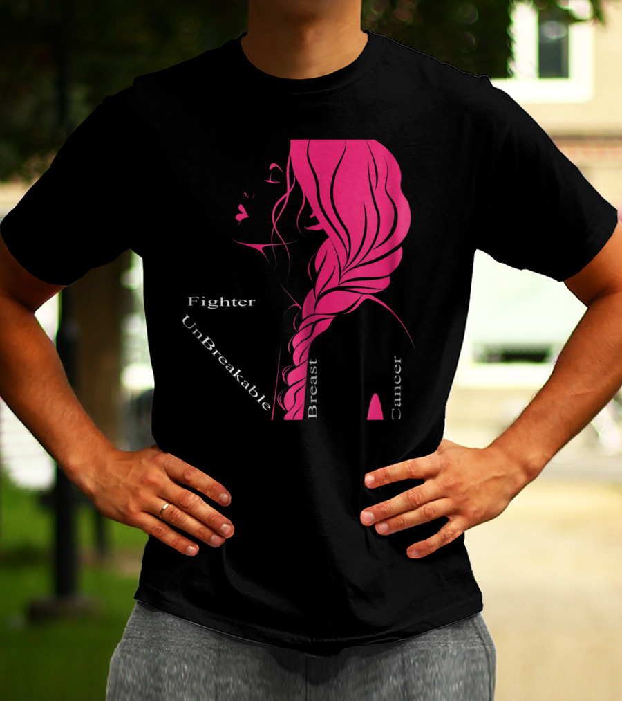 Breast Cancer Fighter Unbreakable Warrior T-Shirt