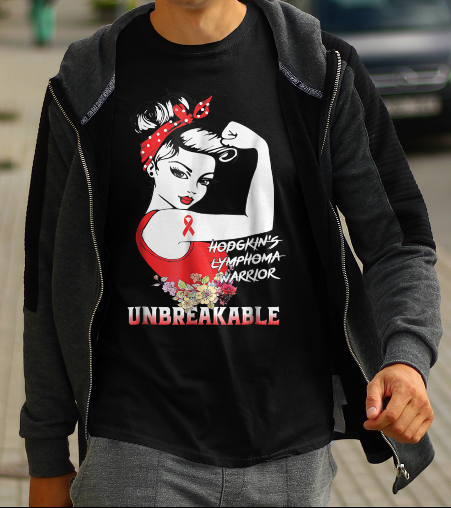Hodgkin's Lymphoma Warrior Unbreakable T-Shirt